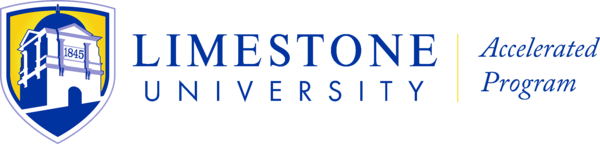 Limestone University accelerated MBA program - logo blue wordmark