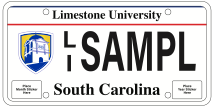 limestone license plate sample