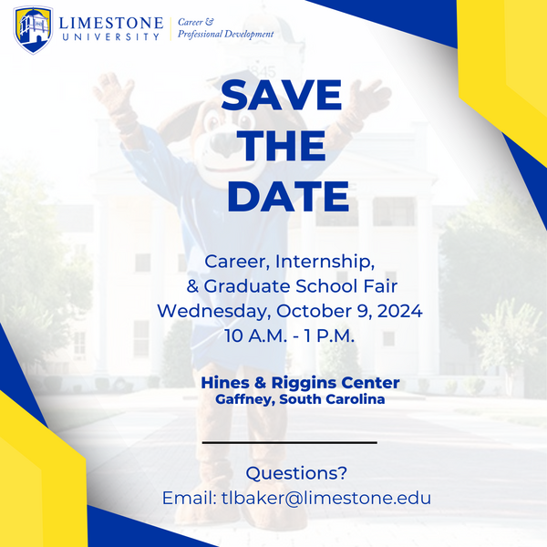 Limestone Fairs - Career & Graduate Fair - Wednesday, October 9, 2024 - 10am - 1pm