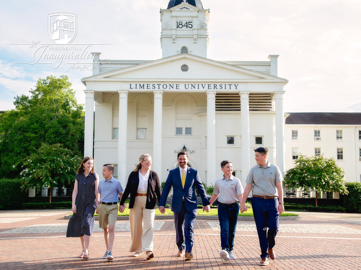 Dr. Nathan Copeland, President of Limestone University - pre-inauguration photo