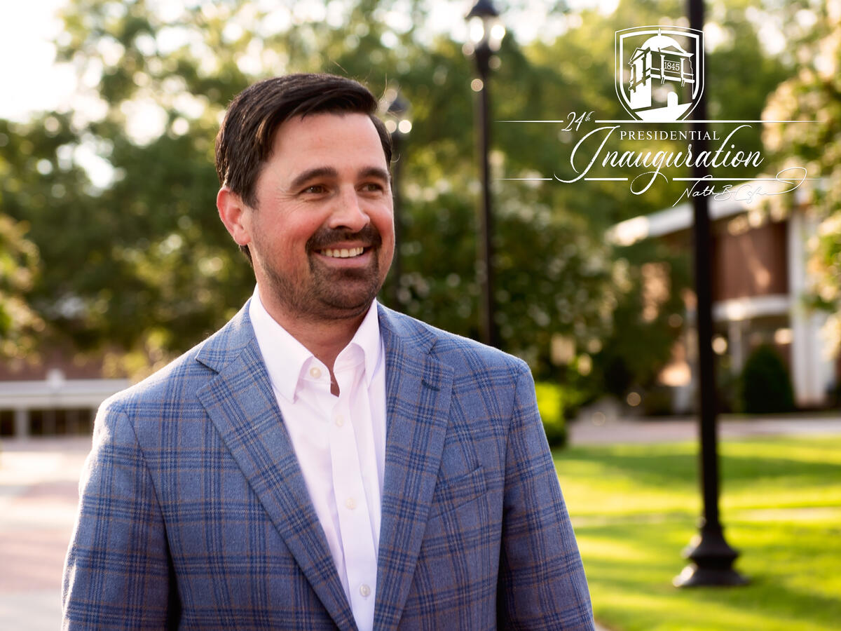 Dr. Nathan Copeland, President of Limestone University - pre-inauguration photo