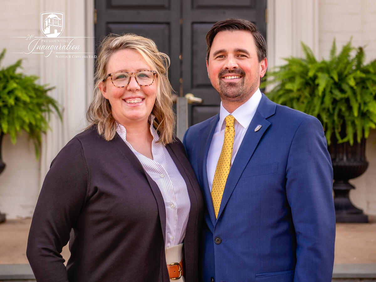 Dr. Nathan Copeland, President of Limestone University - pre-inauguration photo