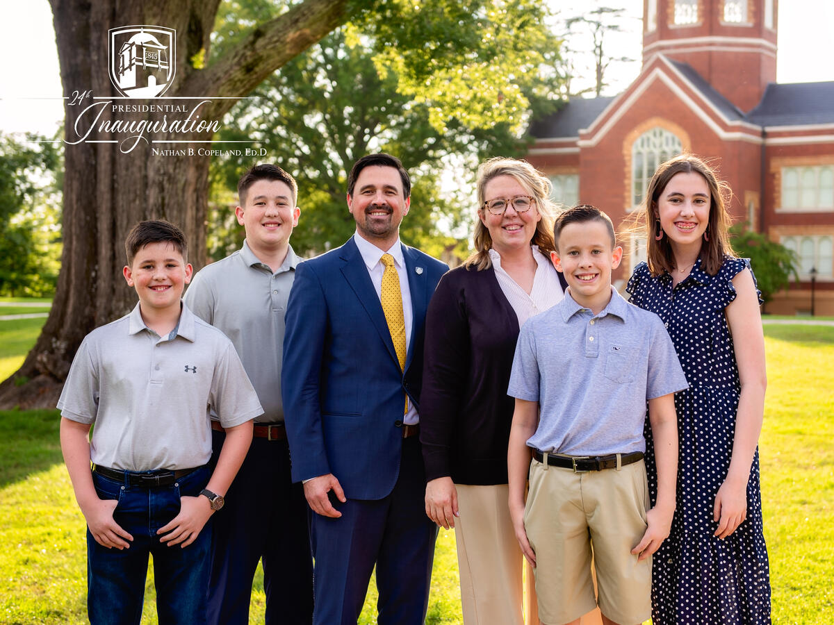 Dr. Nathan Copeland, President of Limestone University - pre-inauguration photo