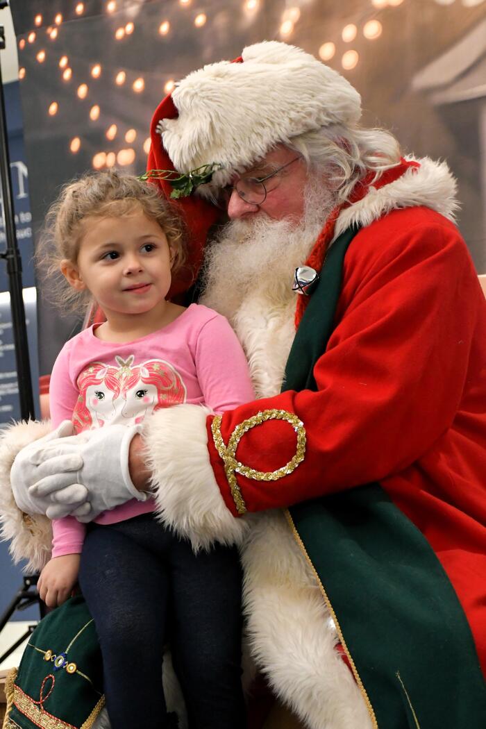 Santa with child