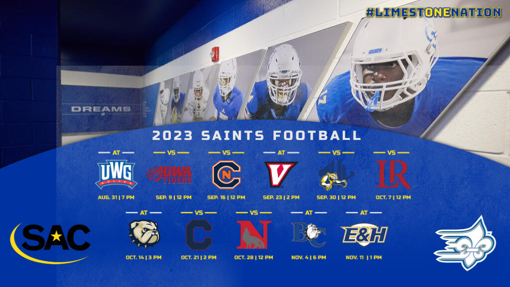 Limestone Football Announces 2023 Schedule That Includes 6 Home Games