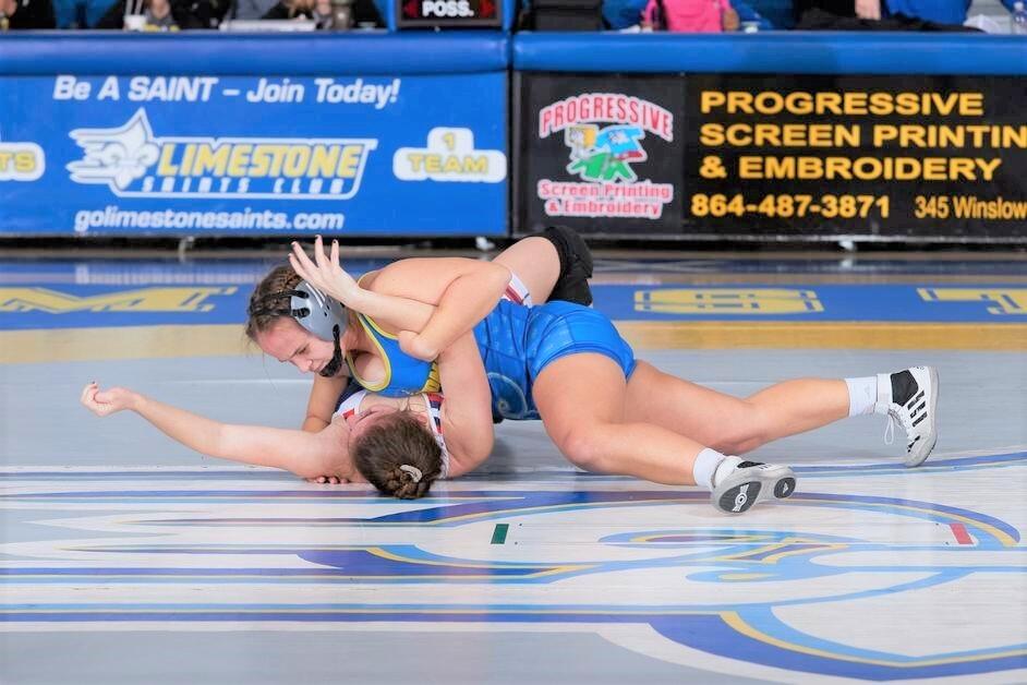 McKahan's Pin Sparks Scoring Streak for Limestone Wrestling; Saints Defeat  Coker, 31-13 - Limestone University Athletics